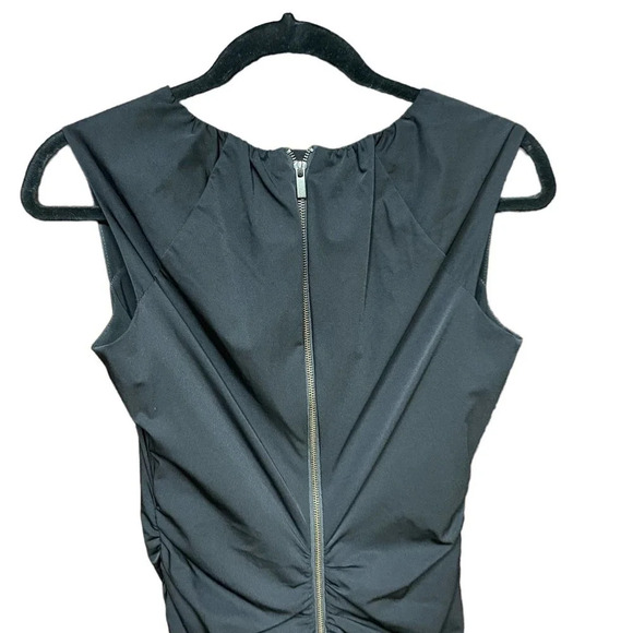 Diane Von Furstenberg Tulipan Black Ruched Dress LBD‎ Size US 4 - Picture 7 of 12